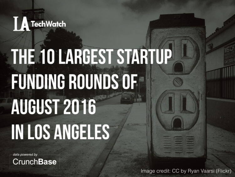 These are the 10 LA Startups That Raised the Most Amount of Capital in August