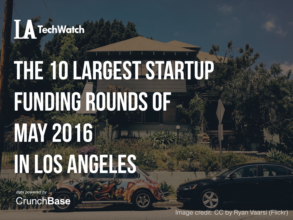 10 LA startups raised amount capital may.001